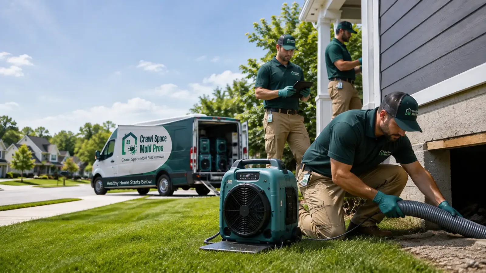 Crawl Space Mold Removal in Dunbar, WI